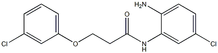 N-(2-amino-5-chlorophenyl)-3-(3-chlorophenoxy)propanamide Structure