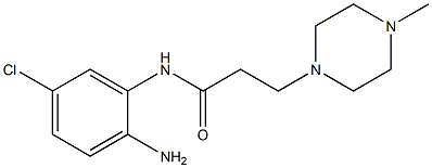 N-(2-amino-5-chlorophenyl)-3-(4-methylpiperazin-1-yl)propanamide Structure