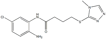 N-(2-amino-5-chlorophenyl)-4-[(4-methyl-4H-1,2,4-triazol-3-yl)sulfanyl]butanamide Structure