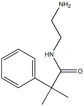 N-(2-aminoethyl)-2-methyl-2-phenylpropanamide 구조식 이미지