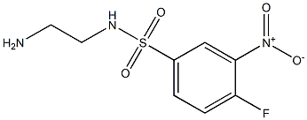 N-(2-aminoethyl)-4-fluoro-3-nitrobenzene-1-sulfonamide 구조식 이미지