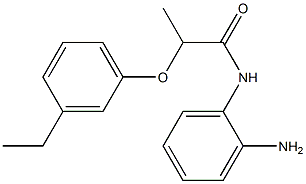 N-(2-aminophenyl)-2-(3-ethylphenoxy)propanamide Structure