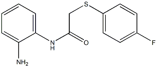 N-(2-aminophenyl)-2-[(4-fluorophenyl)sulfanyl]acetamide 구조식 이미지