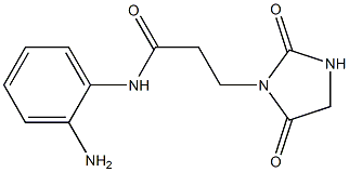 N-(2-aminophenyl)-3-(2,5-dioxoimidazolidin-1-yl)propanamide 구조식 이미지