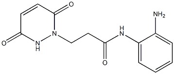 N-(2-aminophenyl)-3-(3,6-dioxo-3,6-dihydropyridazin-1(2H)-yl)propanamide 구조식 이미지