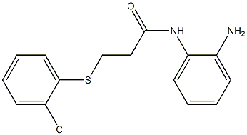 N-(2-aminophenyl)-3-[(2-chlorophenyl)sulfanyl]propanamide 구조식 이미지