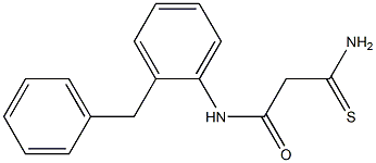 N-(2-benzylphenyl)-2-carbamothioylacetamide 구조식 이미지