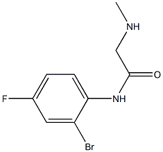 N-(2-bromo-4-fluorophenyl)-2-(methylamino)acetamide Structure