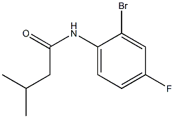 N-(2-bromo-4-fluorophenyl)-3-methylbutanamide Structure