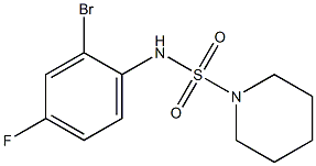 N-(2-bromo-4-fluorophenyl)piperidine-1-sulfonamide 구조식 이미지