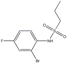 N-(2-bromo-4-fluorophenyl)propane-1-sulfonamide 구조식 이미지