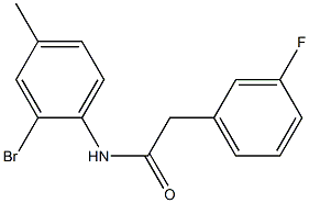 N-(2-bromo-4-methylphenyl)-2-(3-fluorophenyl)acetamide Structure