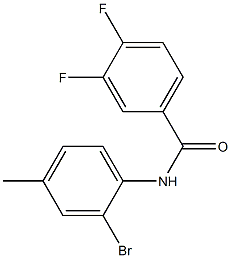 N-(2-bromo-4-methylphenyl)-3,4-difluorobenzamide Structure