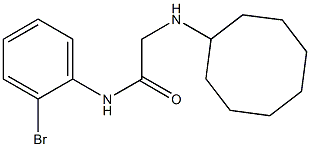 N-(2-bromophenyl)-2-(cyclooctylamino)acetamide 구조식 이미지