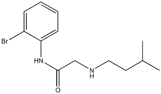 N-(2-bromophenyl)-2-[(3-methylbutyl)amino]acetamide 구조식 이미지