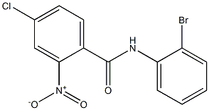 N-(2-bromophenyl)-4-chloro-2-nitrobenzamide Structure
