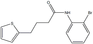 N-(2-bromophenyl)-4-thien-2-ylbutanamide 구조식 이미지