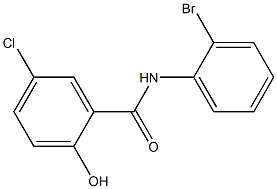 N-(2-bromophenyl)-5-chloro-2-hydroxybenzamide Structure