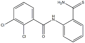 N-(2-carbamothioylphenyl)-2,3-dichlorobenzamide 구조식 이미지