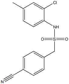 N-(2-chloro-4-methylphenyl)-1-(4-cyanophenyl)methanesulfonamide 구조식 이미지