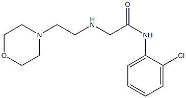 N-(2-chlorophenyl)-2-{[2-(morpholin-4-yl)ethyl]amino}acetamide 구조식 이미지