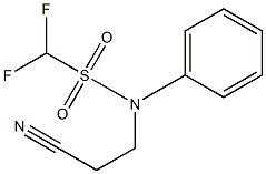 N-(2-cyanoethyl)-1,1-difluoro-N-phenylmethanesulfonamide 구조식 이미지