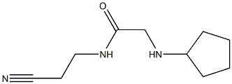 N-(2-cyanoethyl)-2-(cyclopentylamino)acetamide Structure