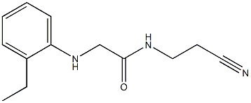 N-(2-cyanoethyl)-2-[(2-ethylphenyl)amino]acetamide 구조식 이미지