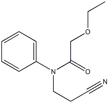 N-(2-cyanoethyl)-2-ethoxy-N-phenylacetamide 구조식 이미지