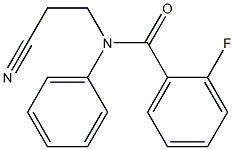 N-(2-cyanoethyl)-2-fluoro-N-phenylbenzamide 구조식 이미지