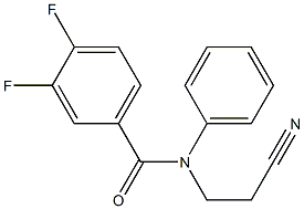 N-(2-cyanoethyl)-3,4-difluoro-N-phenylbenzamide Structure