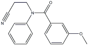 N-(2-cyanoethyl)-3-methoxy-N-phenylbenzamide 구조식 이미지