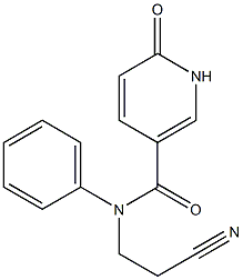 N-(2-cyanoethyl)-6-oxo-N-phenyl-1,6-dihydropyridine-3-carboxamide 구조식 이미지