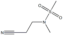 N-(2-cyanoethyl)-N-methylmethanesulfonamide 구조식 이미지