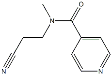 N-(2-cyanoethyl)-N-methylpyridine-4-carboxamide Structure