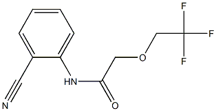 N-(2-cyanophenyl)-2-(2,2,2-trifluoroethoxy)acetamide 구조식 이미지