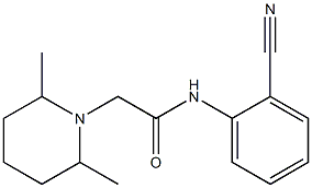 N-(2-cyanophenyl)-2-(2,6-dimethylpiperidin-1-yl)acetamide 구조식 이미지