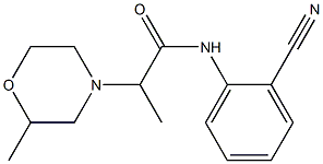 N-(2-cyanophenyl)-2-(2-methylmorpholin-4-yl)propanamide 구조식 이미지