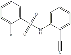 N-(2-cyanophenyl)-2-fluorobenzenesulfonamide Structure