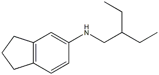 N-(2-ethylbutyl)-2,3-dihydro-1H-inden-5-amine 구조식 이미지