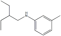 N-(2-ethylbutyl)-3-methylaniline Structure