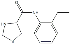 N-(2-ethylphenyl)-1,3-thiazolidine-4-carboxamide 구조식 이미지