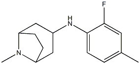 N-(2-fluoro-4-methylphenyl)-8-methyl-8-azabicyclo[3.2.1]octan-3-amine 구조식 이미지