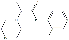 N-(2-fluorophenyl)-2-(piperazin-1-yl)propanamide 구조식 이미지