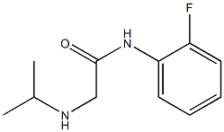 N-(2-fluorophenyl)-2-(propan-2-ylamino)acetamide 구조식 이미지