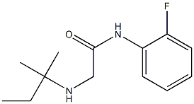 N-(2-fluorophenyl)-2-[(2-methylbutan-2-yl)amino]acetamide 구조식 이미지