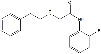 N-(2-fluorophenyl)-2-[(2-phenylethyl)amino]acetamide Structure