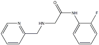 N-(2-fluorophenyl)-2-[(pyridin-2-ylmethyl)amino]acetamide 구조식 이미지