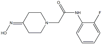 N-(2-fluorophenyl)-2-[4-(hydroxyimino)piperidin-1-yl]acetamide Structure