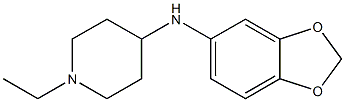 N-(2H-1,3-benzodioxol-5-yl)-1-ethylpiperidin-4-amine Structure